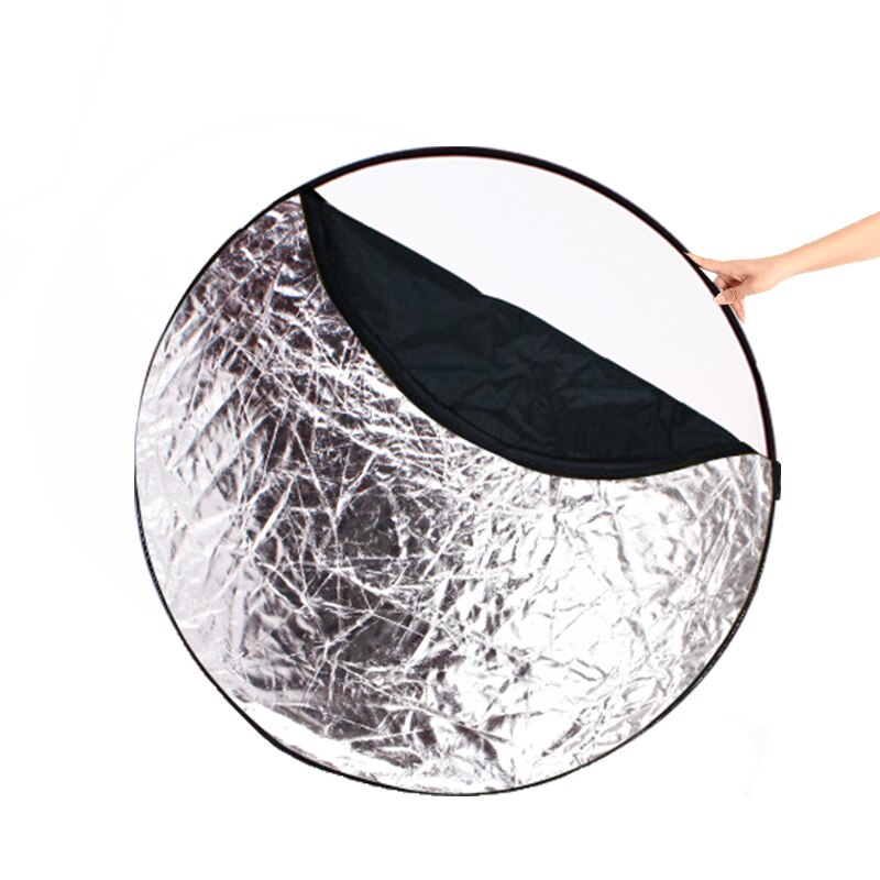 5 in 1 Durchscheinend, Silber, Gold, Weiß, und Schwarz 60cm Fotografie Reflektor Faltbare Foto Studio Foto Reflecotor