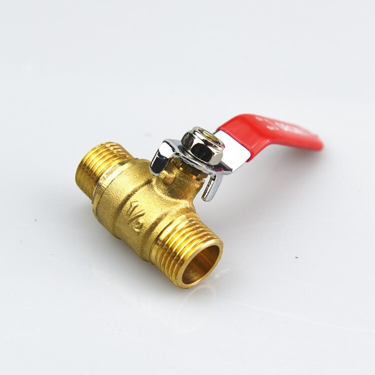 Brass Mini Shut Off Ball Valve 1/8" 1/4'' 3/8'' 1/2'' Female to Male BSP Threaded Air Water Oil Flow Control Plumbing Fitting