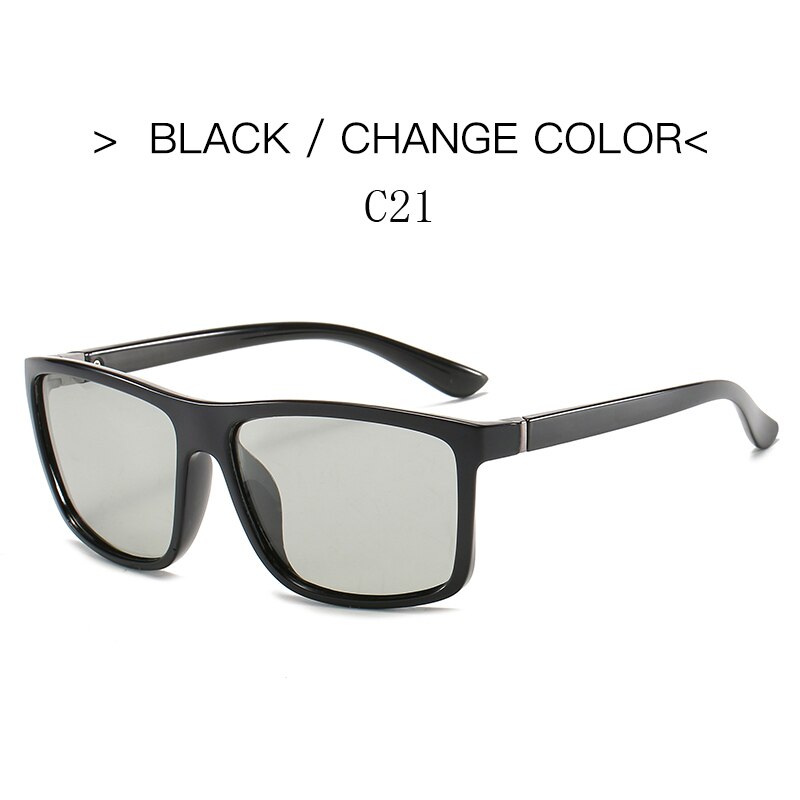 Meekleurende Vissen Zonnebril Mannen Gepolariseerde Rijden Kameleon Glazen Mannelijke Kleur Veranderen Zonnebril Dag Nacht Bestuurder Eyewear: 12-JRBS6625-C21