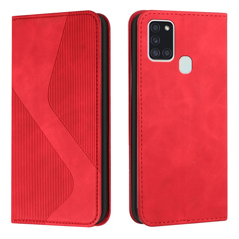 Magnetische Lederen Boek Case Voor Samsung Galaxy A21S Wallet Cover Voor Samsung A21 Een 21 S Flip Stand Telefoon Gevallen samsunga21s Coque