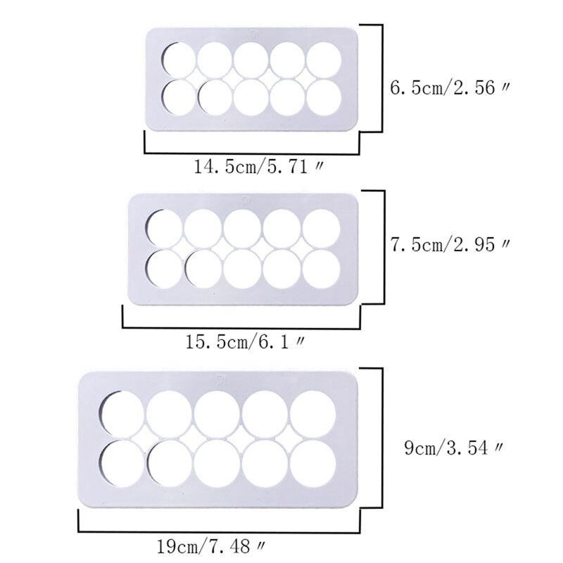 3 stuks vierkante geometrische uitstekers fondant koekjesvorm geometrie cakevorm fondantvorm taartdecoratiegereedschap bakken 6 ontwerpen
