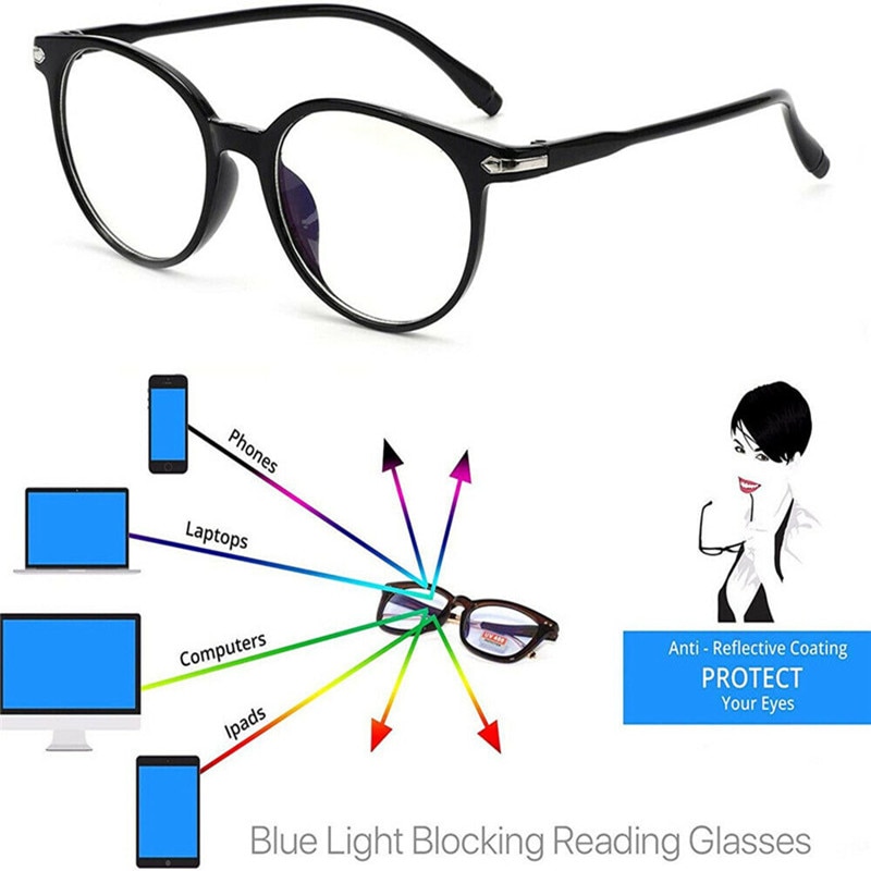 Blue Light Blocking Glasses Spectacles Anti Eyestrain Office Computer Glasses Ultra Light Flexible Vision Care Glasses