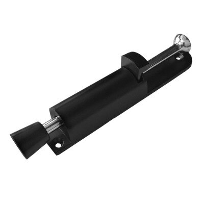Telescopische Deur Stopper Zilver Lente Geladen Stap-Op Deur Houder Deur Stopt: Black