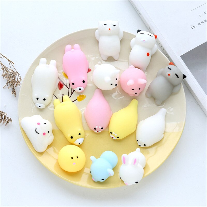 Mini Squishy Giocattolo Animale Sveglio Antistress Palla Spremere Mochi In Aumento Giocattoli Abreagire Morbido Appiccicoso Squishi Lo Stress Relief Giocattoli Regalo Divertente