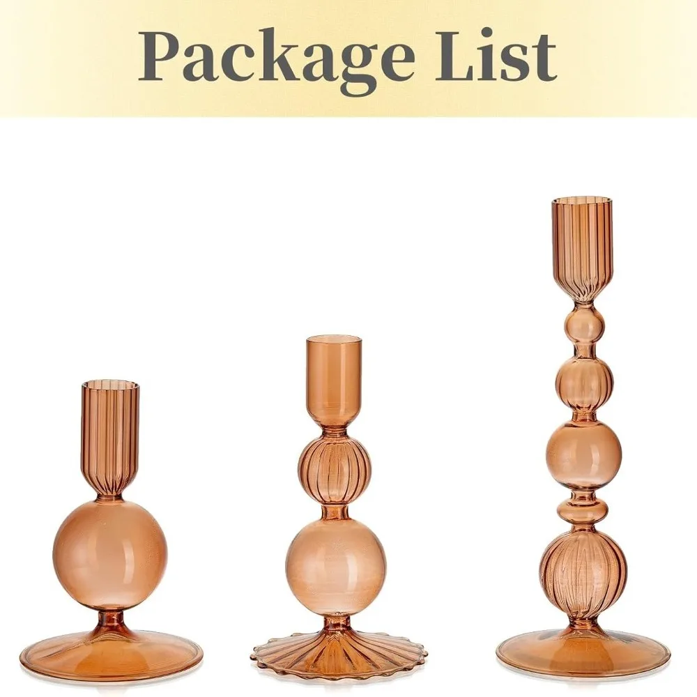 3 pçs castiçais de vidro castiçais cônicos de vidro groovy ondulado elegante vela vara para decoração de festa em casa: Borgonha