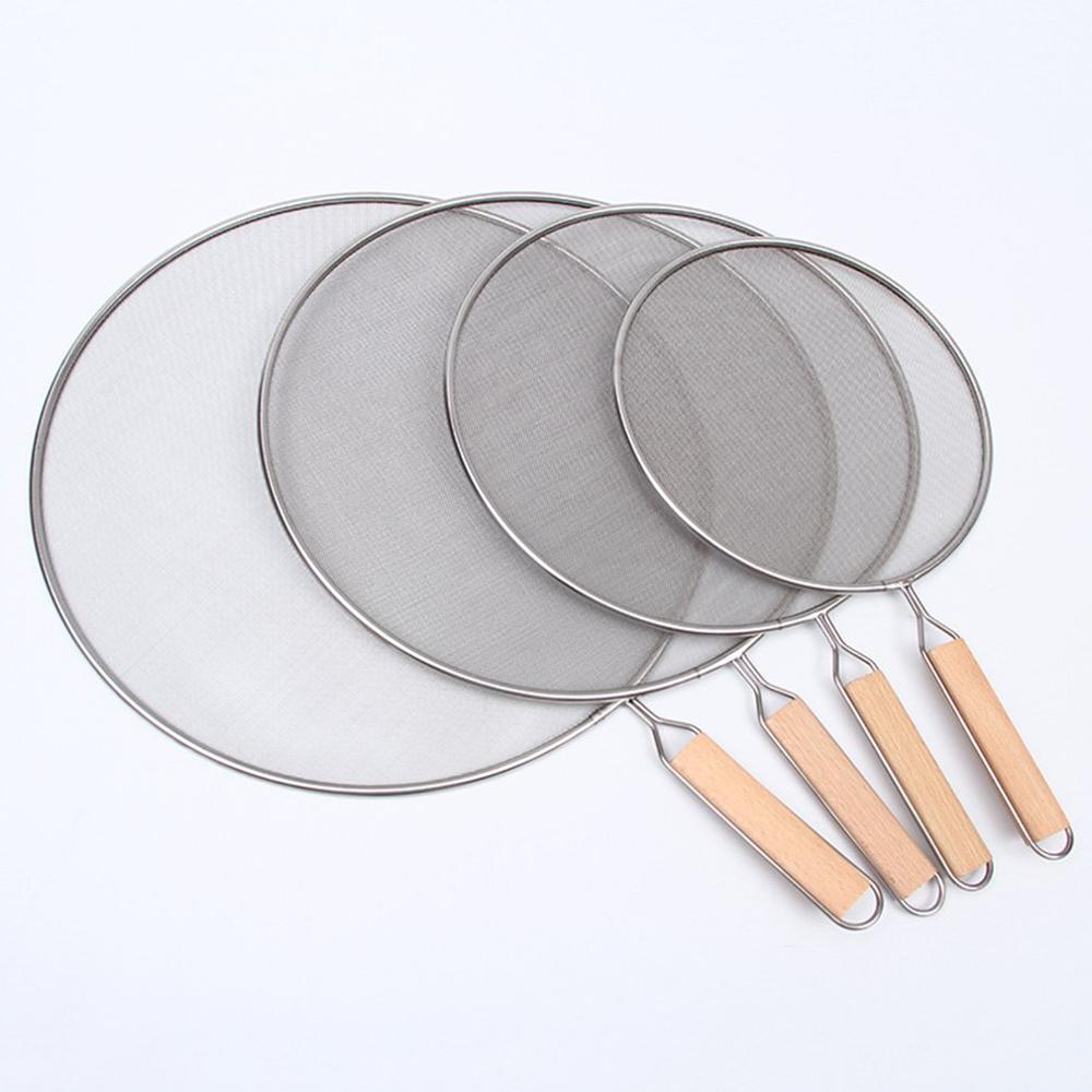 Stainless Steel Splash Guard Oil Splash Plate Oil-proof Explosion-proof Cooking Guard Net Cover Kitchen Accessories