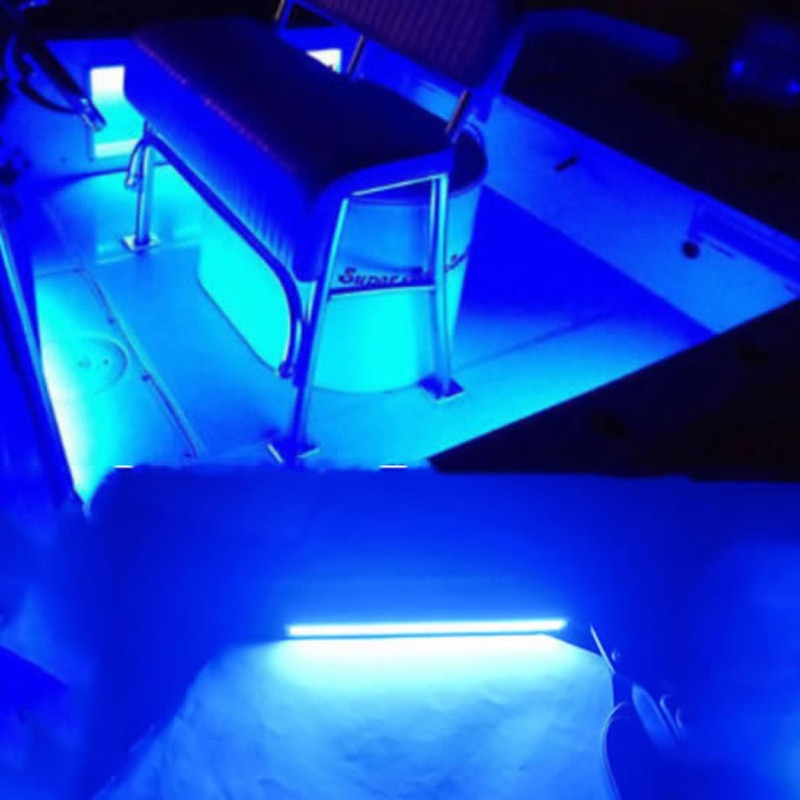 Bande lumineuse étanche à Led 12v, décorative, pour bateaux, en blanc, bleu, rouge, vert