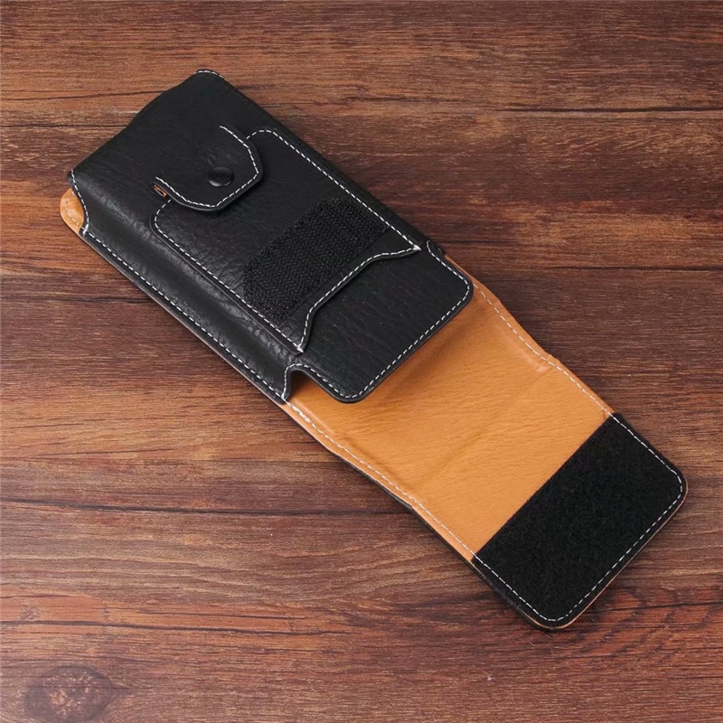 Funda de cuero Universal para teléfono móvil Paquete de cintura Clip de bolsillo para Motorola One Zoom Action Vision G7 Power E6 G6 e5 Plus jugar
