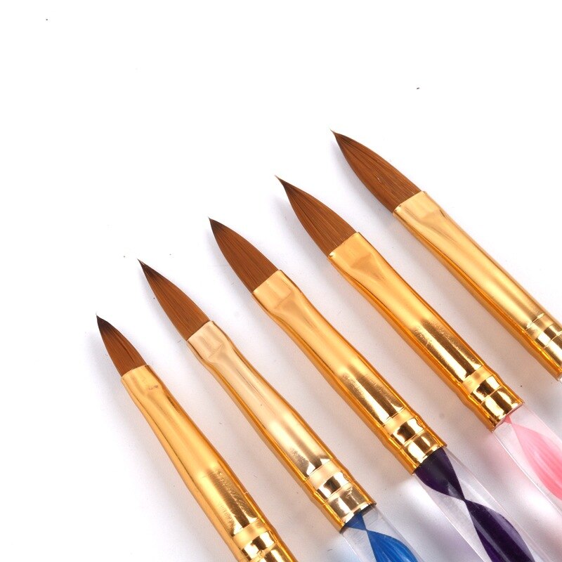 Jk (KL-5) acryl Brush Tool Manicure Gesneden Geschilderd Pen 5 Sets Van Lichttherapie Pen Acryl Spiraal Pen Kristal Pen Nail Pen