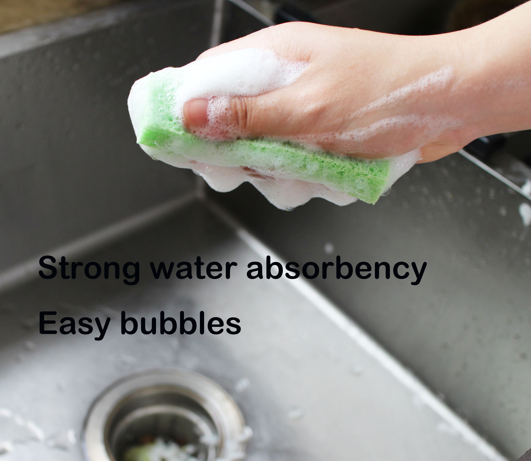 2pcs Super Absorbent Multi-function Home Kitchen Dish washing Cleaning Cellulose Sponge Clean Towel kichen tools gadgets cosina