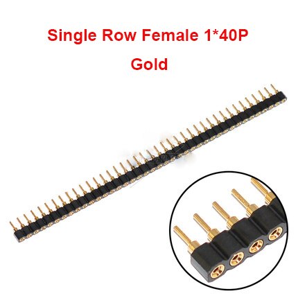 2.54mm pitch runda hål pin header hane hona enkel ... – Grandado