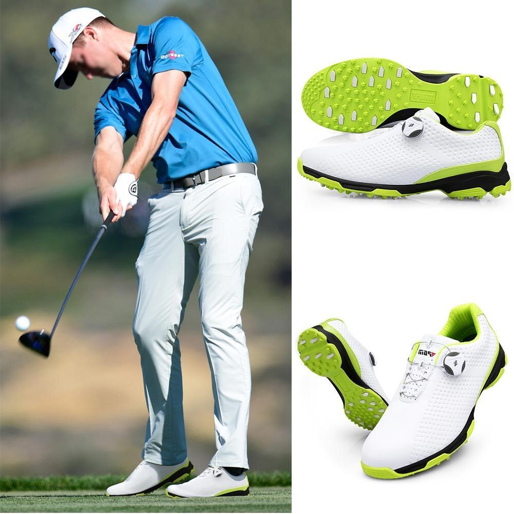 Pgm Golf Herenschoenen Ademende En Waterdichte Schoenen Met Spanschroef Geschikt Zijn Voor Golfers Z0K5