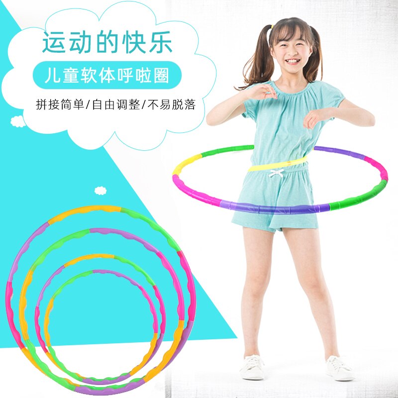 Kids Plastic Sport Hoops Removable Fitness At Home Waist Exercise Fitness Training Fat burning Hoop Reifen Sport Equipment BN50S
