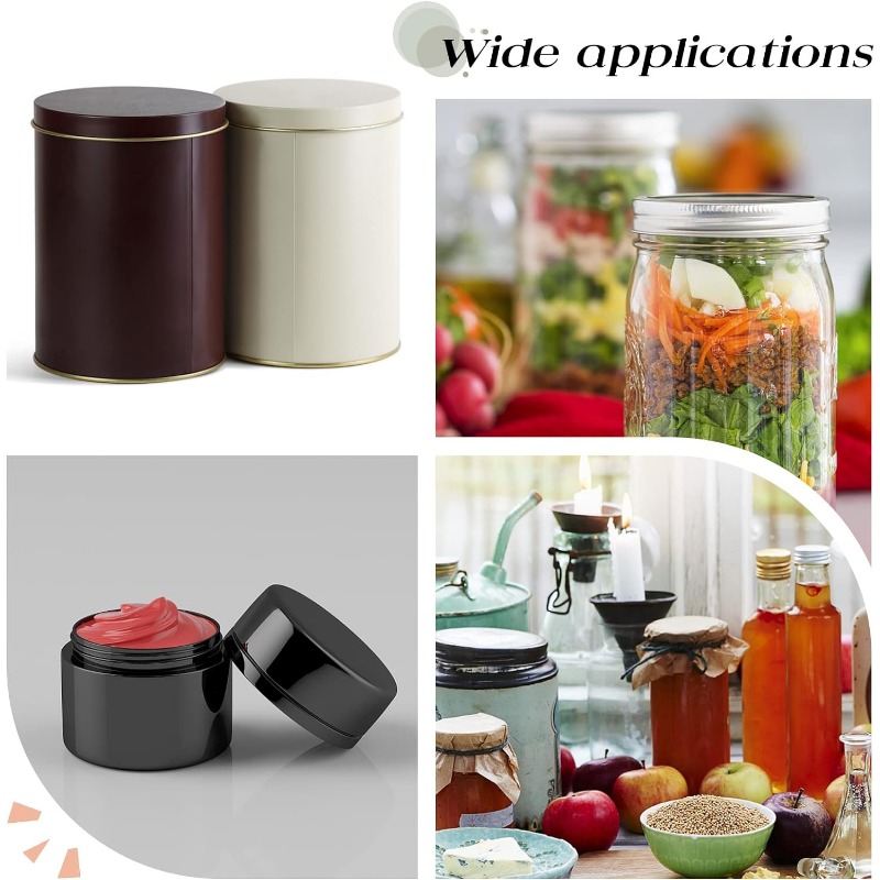 100 Pcs Foam Lid Liner 70mm Seal Cap Liner Jar Sealer Bottle Seals Waterproof Pressure Sensitive Seals Jar Seals White Bottle