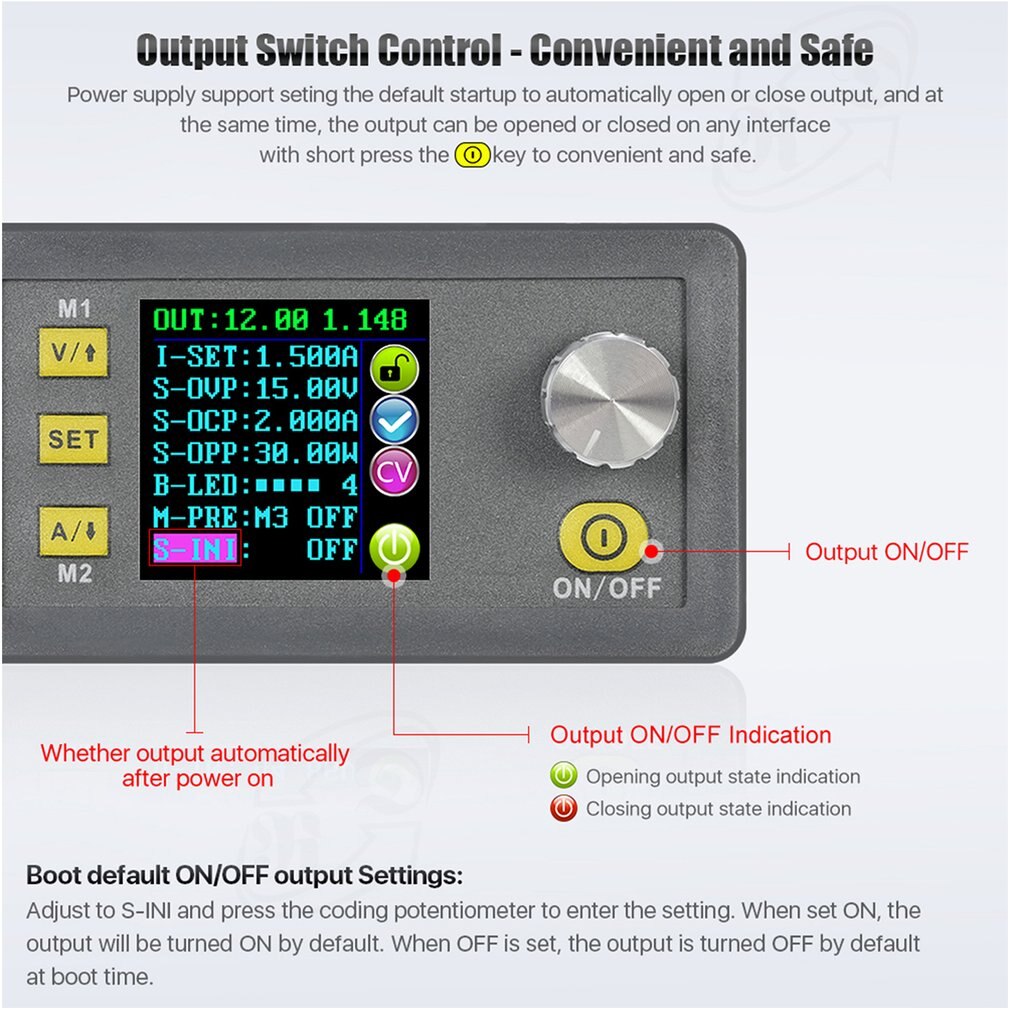 DPS3003 DPS3012 Constant Voltage Current Step-down Programmable Power Supply Module Buck Voltage Converter LCD Voltmeter 32V