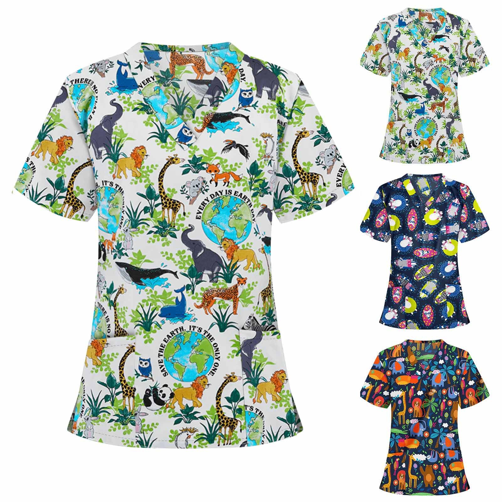 Pet Krankenhaus Mitarbeiter Scrubs Top Frauen Sommer Pflege Uniform für Weibliche Zahn Klinik Liefert Krankenschwester Frauen Uniformen Hemd J30