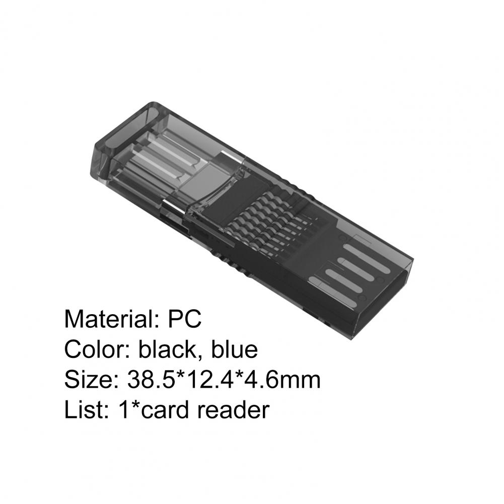 Przenośny wielofunkcyjny typu C USB2.0 Port 2-w-1 OTG czytnik kart pamięci robić komputera telefon komórkowy
