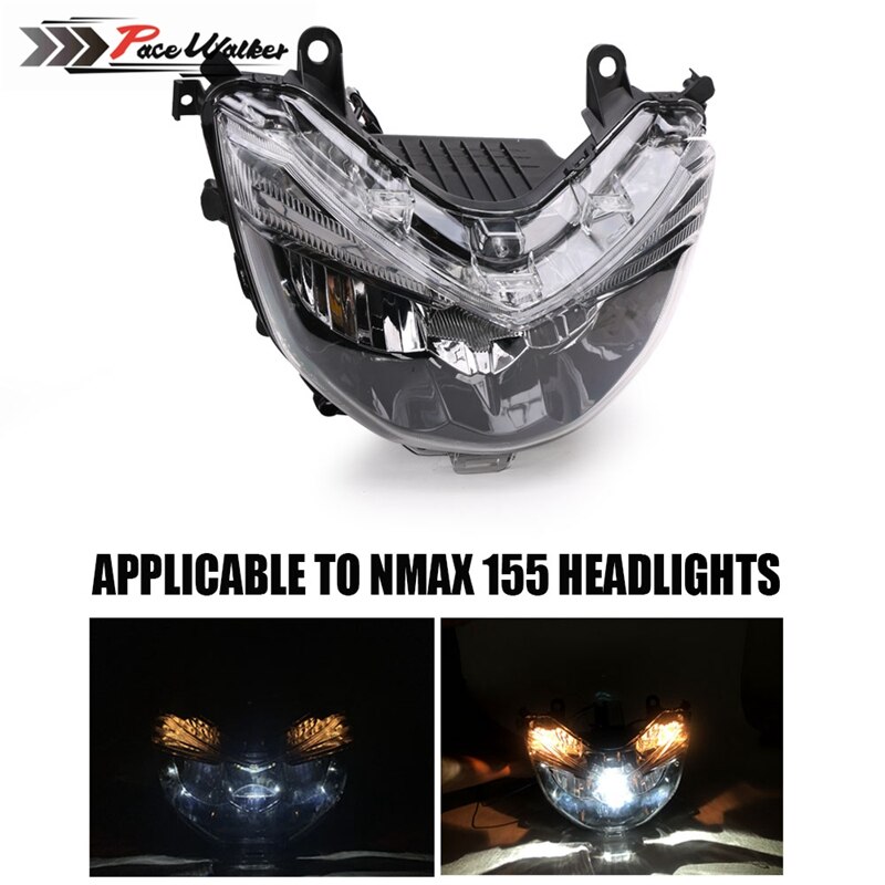 Pour Yamaha NMAX125 NMAX155 projecteur phare NMAX 125 155 moto plastique plein LED phare avant