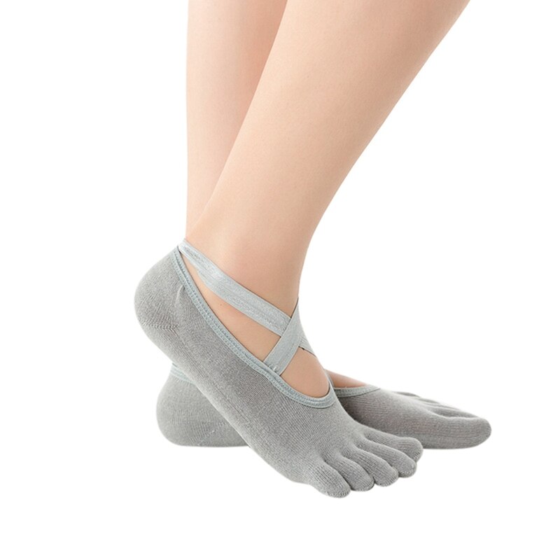 2 stück rutschfeste, atmungsaktive yoga-socken für ballett und pilates, geeignet für damen und herren: A3