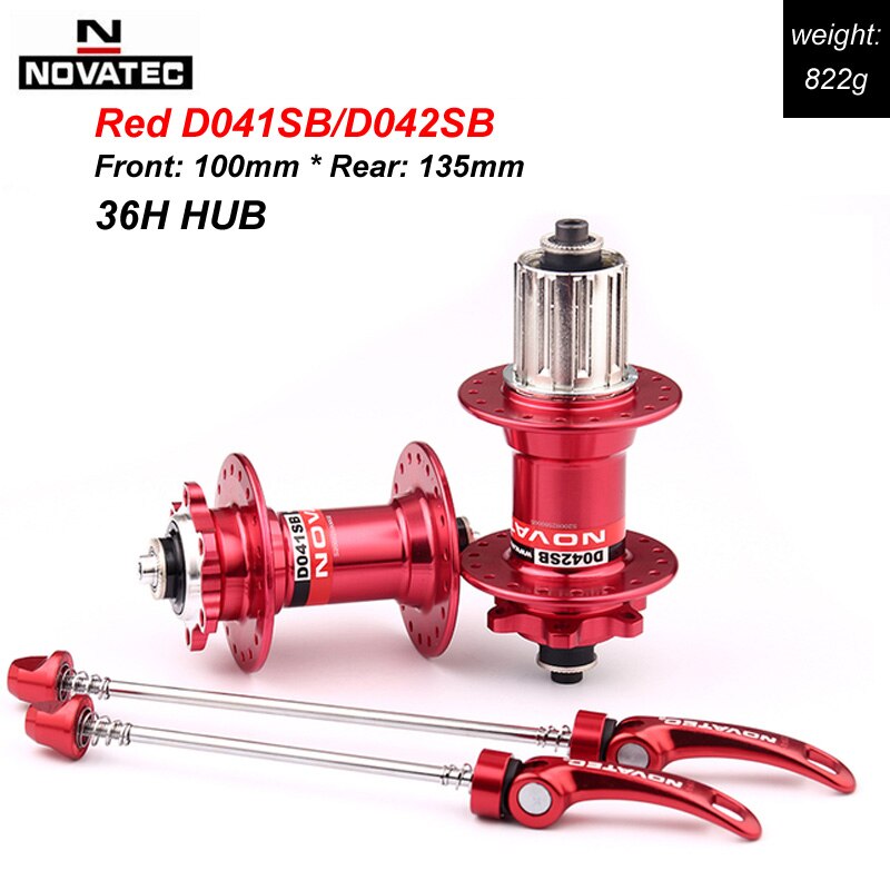 Novatec Mountainbike Hub D041SB D042SB Disc Kaart Brake 28/32/36 Gaten Mtb Road Fiets Hubs Lager Qr 32H 8/9/10/11/12 Speed