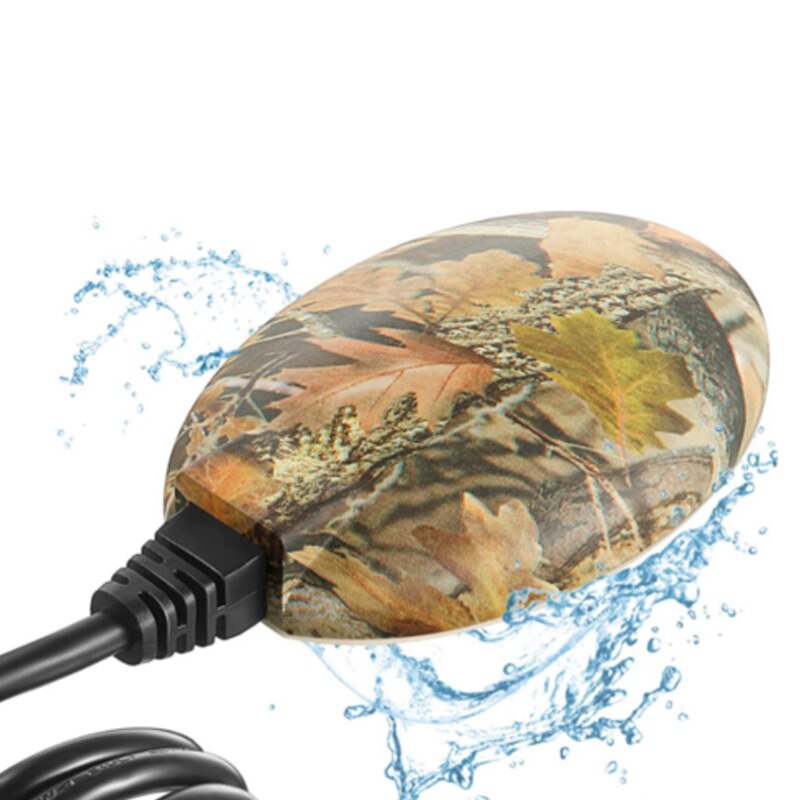 Electric Bird Bath De Icer Heater Winter Heated Rock with Aluminum Base Outdoor Small Pond De-icer Garden Decor For Pet Birds: Color