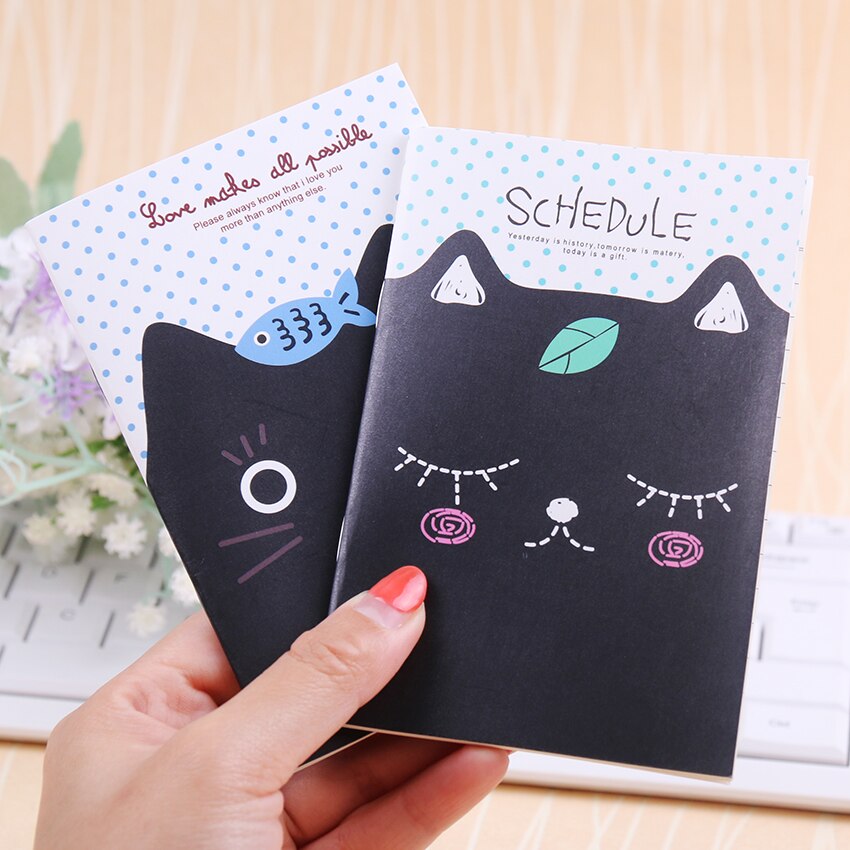 Cute Mini Cat Style Filofax Notebook Students Diary Notepad Office School Stationery