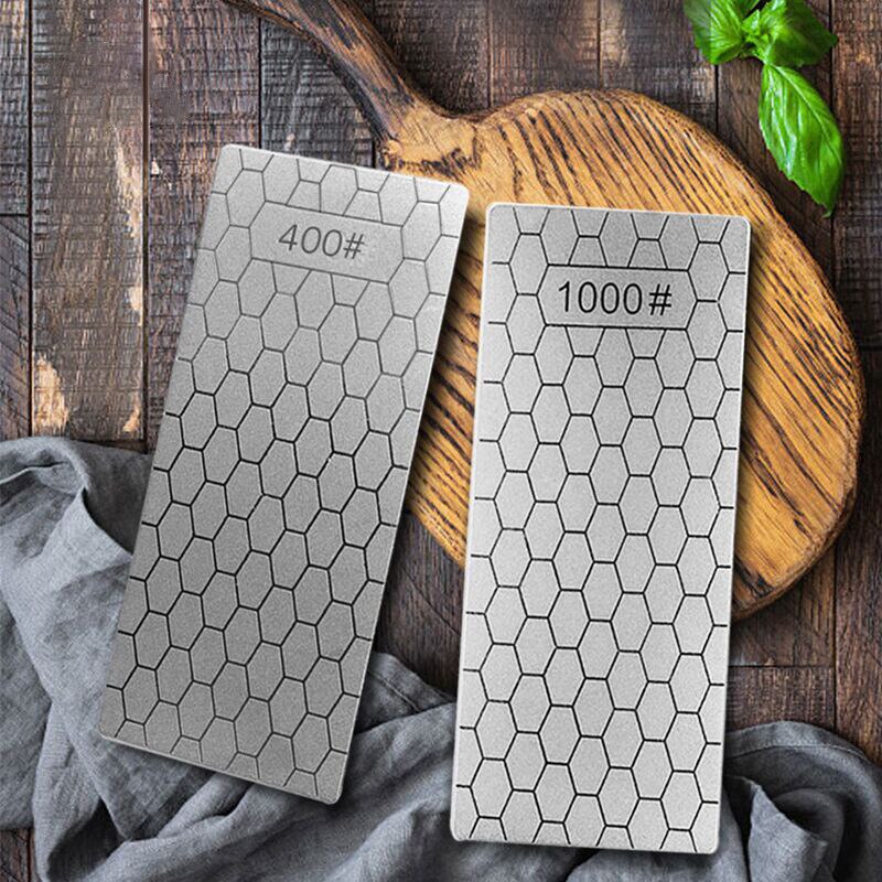 1/2/3/4pcs Diamond Knife Sharpening Stone 400# 600# 1000# 1200# Knife Sharpener Set Portable Honeycomb Whetstone Grindstone Tool