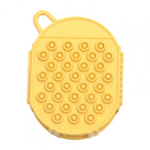 PVC Antibakterielle Schlecht Pinsel Körper Peeling Peeling Reinigung Pinsel Tiefe Reinigung Schlecht Pinsel Silizium Schlecht Körper Pinsel: Gelb