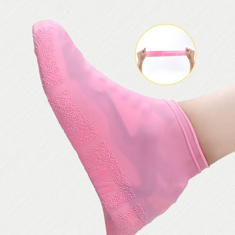 Waterdichte overschoenen fiets regen herbruikbare overschoenen siliconen latex elastische overschoenen bescherm schoenen accessoires stofhoezen