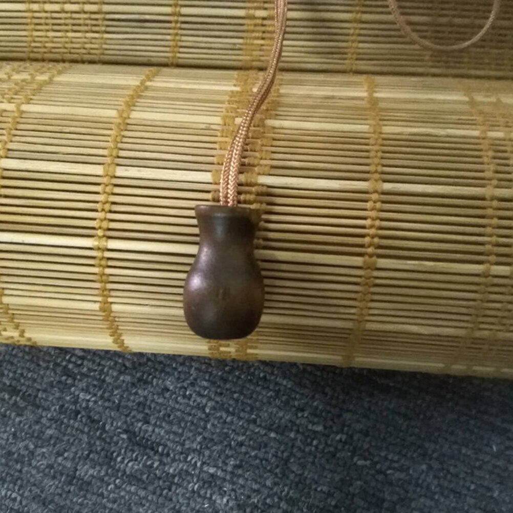 4pcs Wooden Roller Blind Pendants Cord Pulls for Home Replaceable Blind Knobs