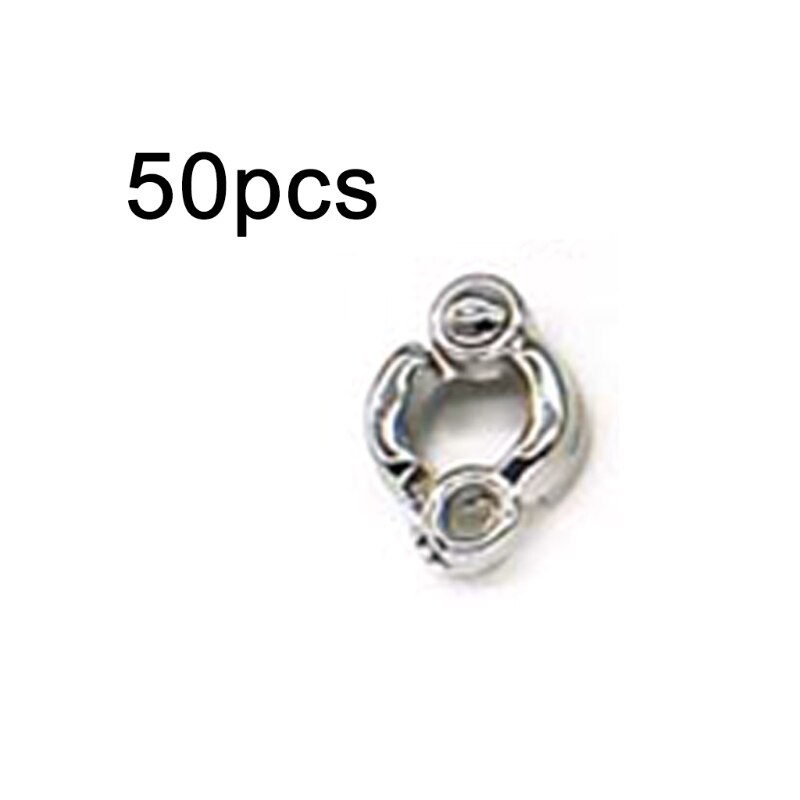 50 Pcs Alloy Dove Bands Bird Foot Ring Species Identify Training Rings Pet Bird: 5