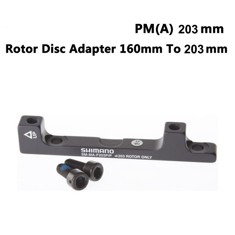 SHIMANO Originele Schijfrem Adapter PM EEN Pijler Schijfrem Beugel Voor 180mm 203mm Rotor RT86 RT81 RT56 F180P/P2 F203P/PM: YELLOW
