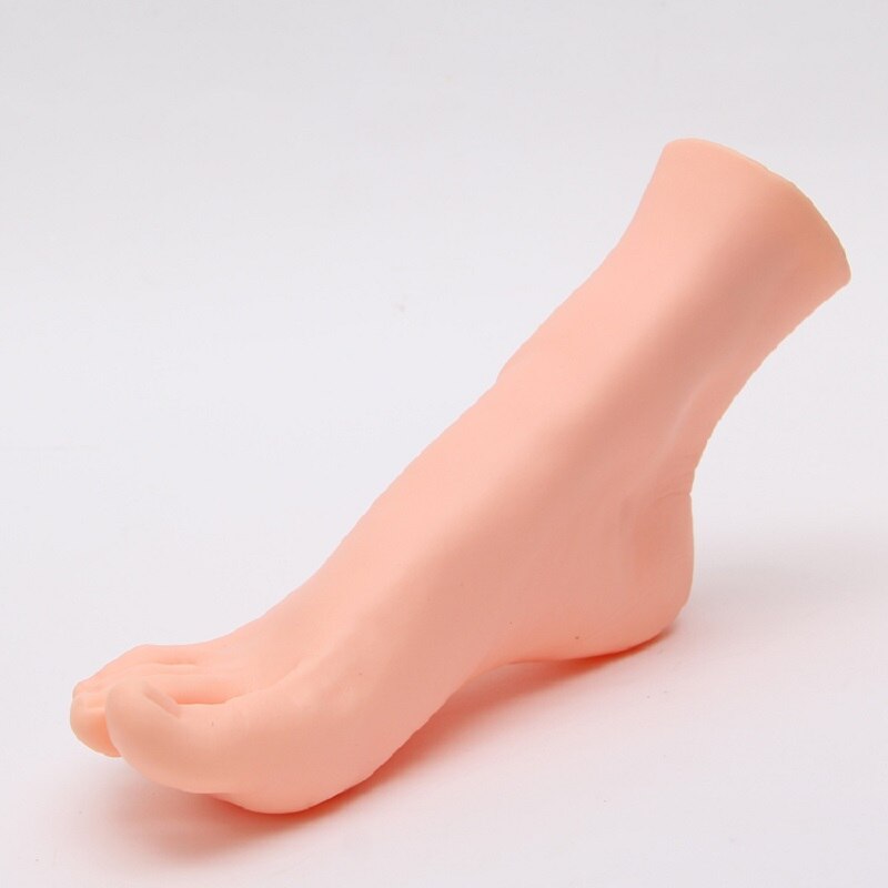 CAMMITEVER Man Right Foot Mannequins for Male Shoes Display Yellow Feet Sox Socks Show Mannequin Model