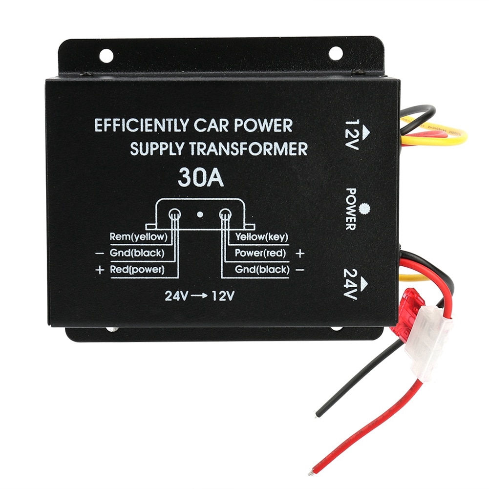 30A Auto Energie liefern Konverter Neue Energie Konverter Schritt Nieder Wandler 24V Zu 12V Stromrichter