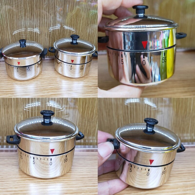 60 Minutes Home Mechanical Timer Novelty Kitchen Countdown Clock Alarm Wind Up X7JE