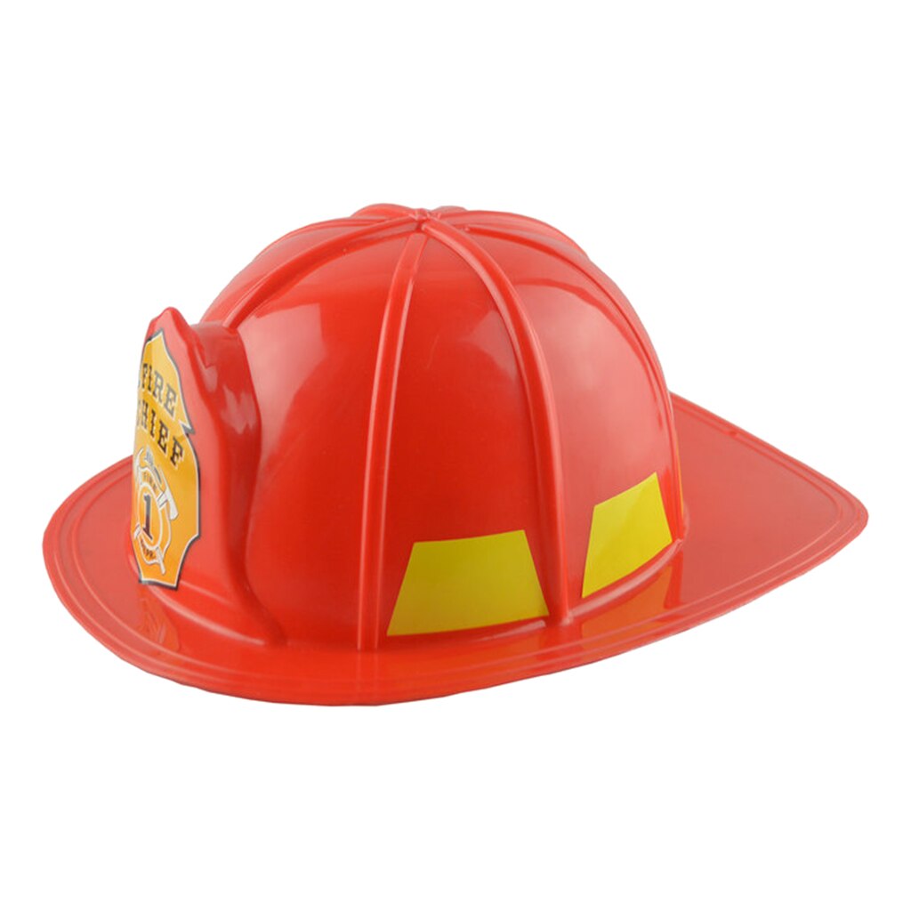 Fire Fighter Fancy Dress Up Costume Emergency Fireman Helmet Hat Boy Girl Child