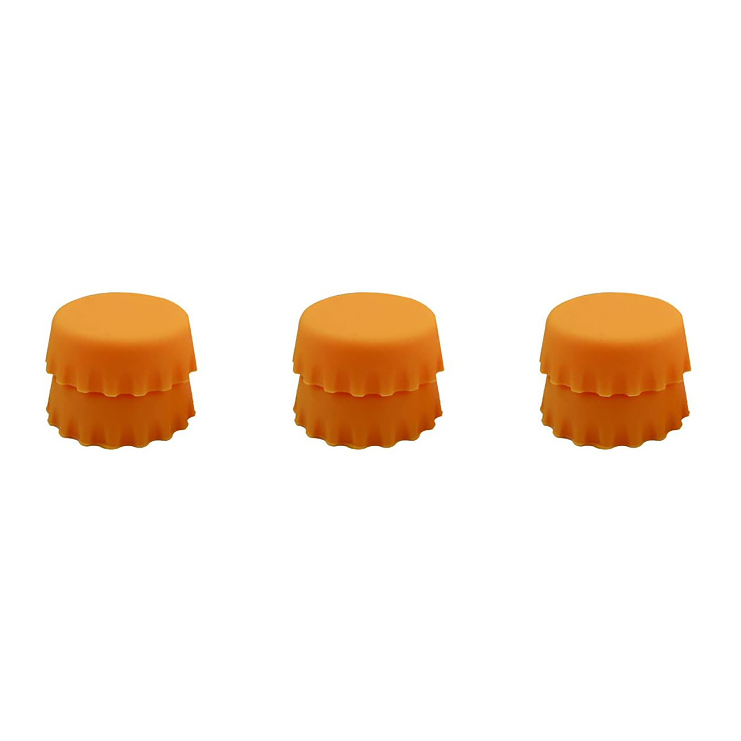 Tapa de botella de cerveza de silicona, cubierta conservante, tapa de botella, vinagre, corctel de soja, 3cm, tapón de vino, accesorios de Bar, 2/6/12 Uds.: Marfíl