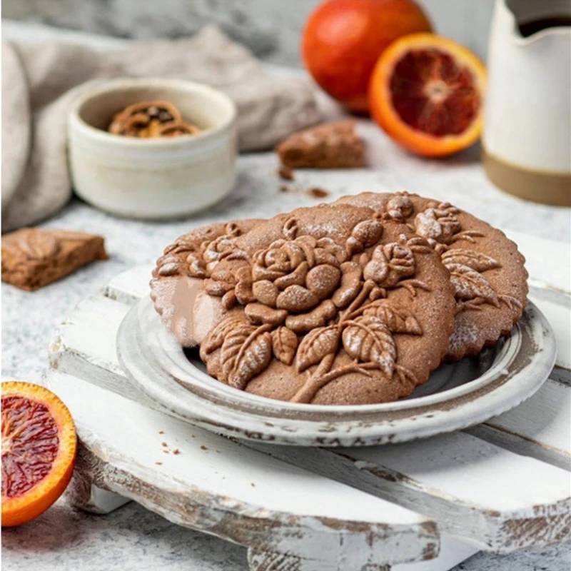 Wooden Cookie Molds Cookie Wooden Gingerbread Cookie Moulds Press 3D Cake Embossing Baking Mold Pumkin Cutter Bakery Gadgets