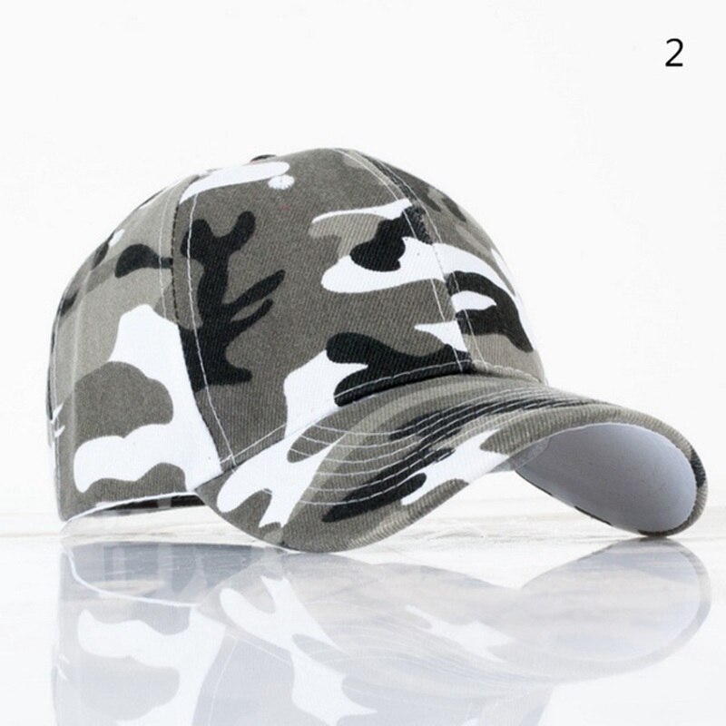 Snow Camo Baseball Cap Adjustable Unisex Army Camouflage Camo Cap Casquette Hat Baseball Cap Men Women Casual Desert Hat
