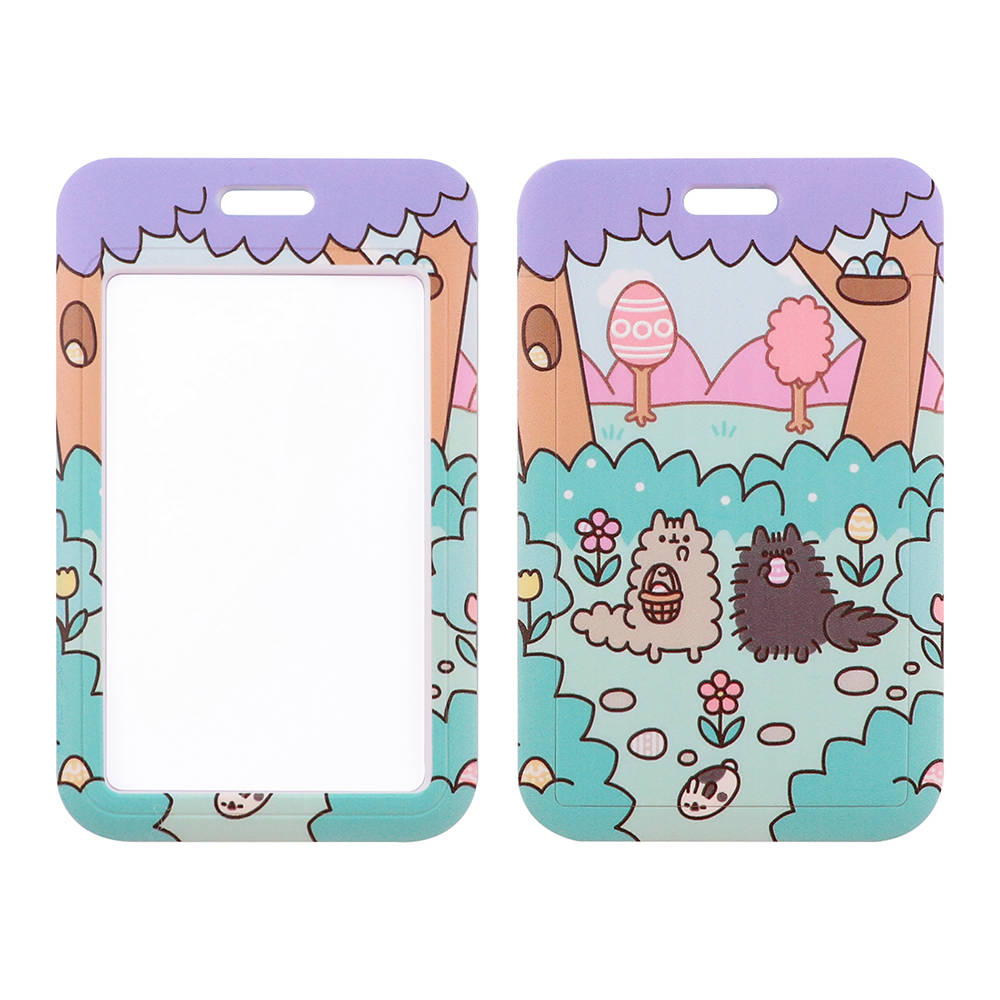 Cordón de animales Kawaii para llaves, USB, tarjeta de identificación de gimnasio, soporte para insignia, llavero, Collar, cordones de cuerda colgantes DIY, correas para teléfono móvil: Rosa