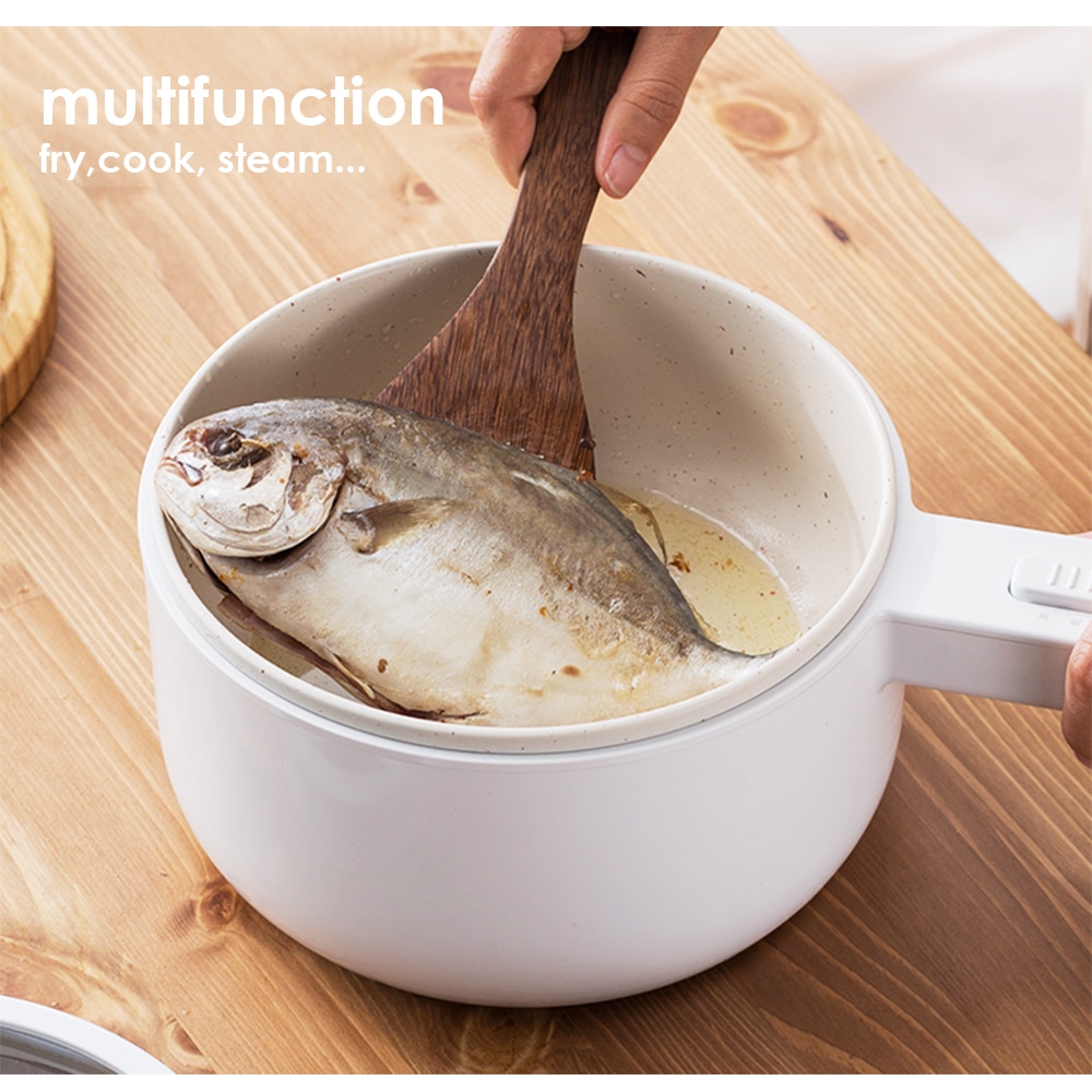 Household 1.5L Electric Cooker 220V Multifunctional Electric Cooking Pot 700W 2 Gears Firepower Mini Rice Cooker