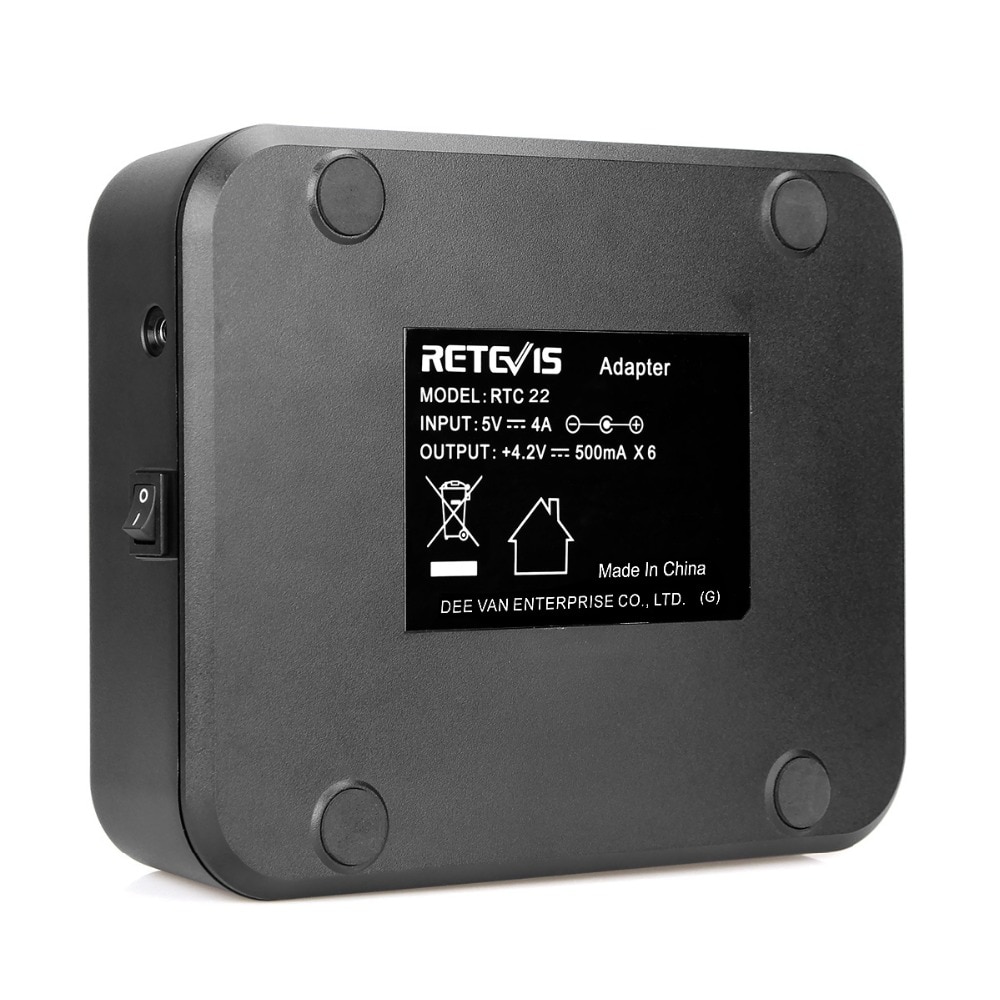 Retevis RTC22 Six-Way Charger for Retevis RT22/RT622/RB19/RB619 Mini Walkie Talkie Ham Radio Hf Transceiver C9059C