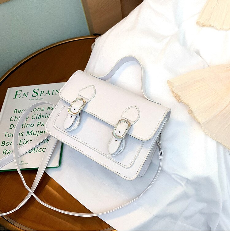 Mini sacs à bandoulière en cuir PU pour femmes, Mini sacs à couleur frappée, petits sacs à main carrés à rabat, sac pour dames, pochette fourre-tout