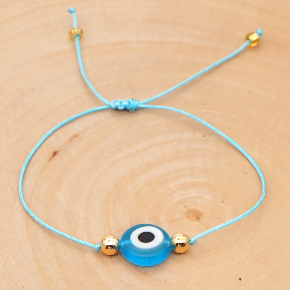 Go2Boho Turkish Evil Eye Bracelet For Women Simple String Bracelets Rope Jewelry Pulsera Mujer Moda Handmade: WX20072302H