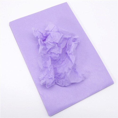 100Sheet/set A4 Translucent Wrapping Papers Tissue Paper Bookmark Fruit Wrapping Papers Floral Packaging Material: 100pcs purple  paper