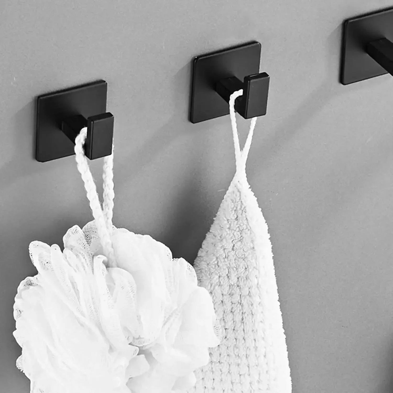 Ganchos de pared autoadhesivos fuertes, bolsa de llaves, bata de ducha, soporte colgante, perchero para ropa, toallero, gancho para cocina y baño, 1/6 Uds.
