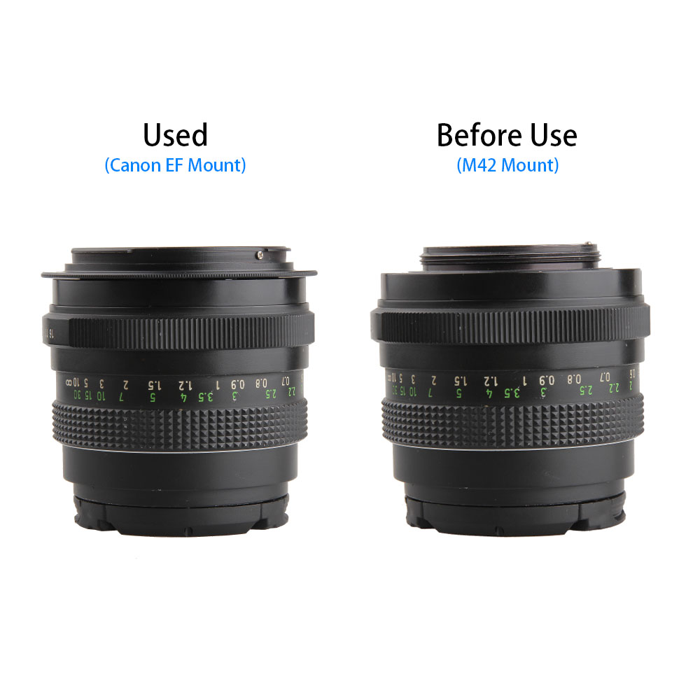 2In1 M42 L39 à EF Bague D&#39;adaptation pour L39 M39 M42 Fil Monture pour Canon EOS 5D3 5D2 5D 6D 7D 50D 60D 70D 500D 650D Caméras