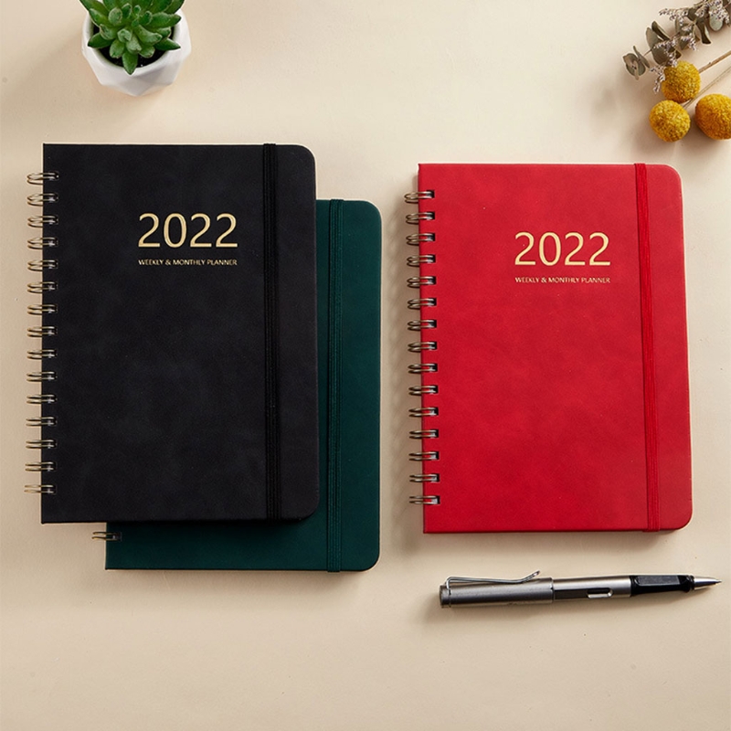 2022 Weekly Planner Notebook Journals Agenda Organizer Daily Plan Note Book Schedule Notepad Stationery School Supplies