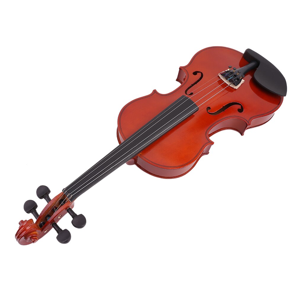 4/4 High Grade Full Size Solid Wood Natural Acoustic Violin Fiddle With Case Bow Rosin Musical Instrument