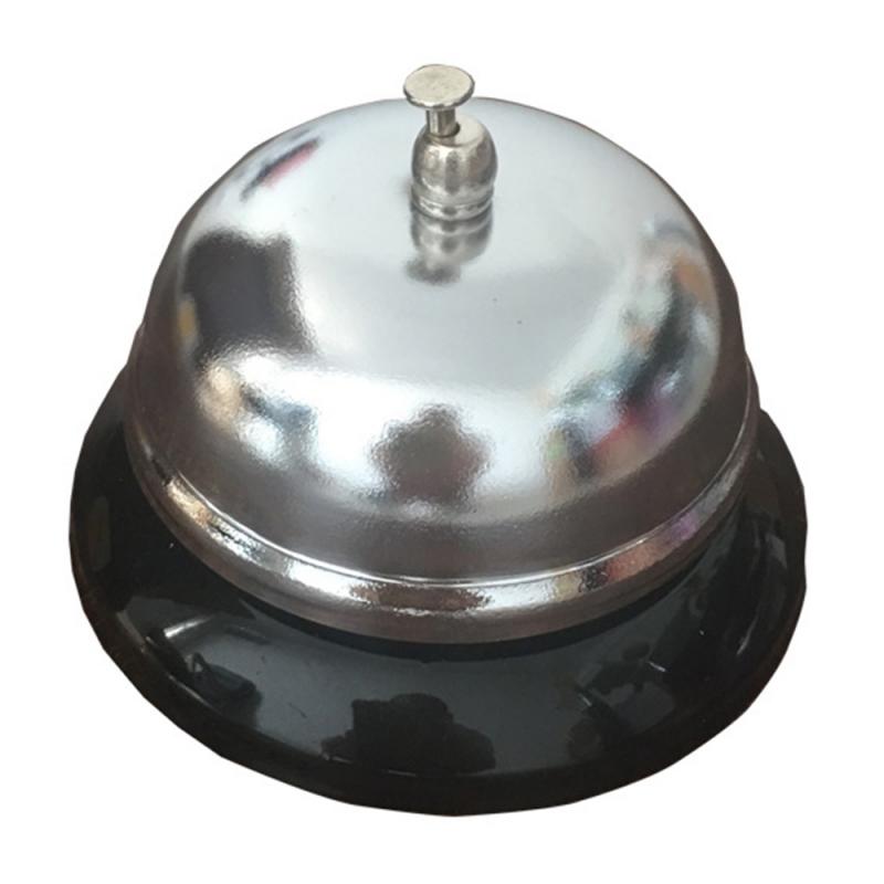 Stainless Steel Classic Silver Service Concierge Hotel Table Call Steel Bell Restaurant Bar Service Bell Bar Tools